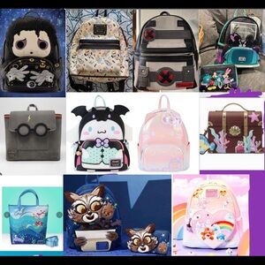 ISO All of these Loungefly bags & wallets